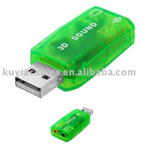 3D Virtual 5.1 Tide Controller USB Sound Card work for windows 7